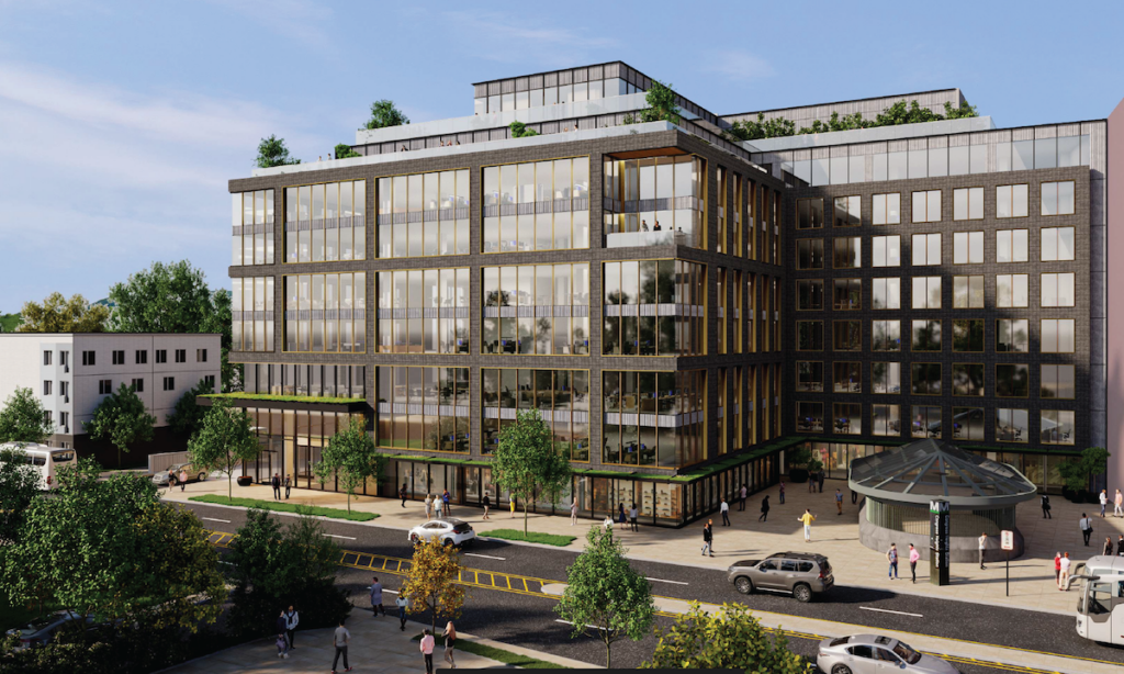 Rendering Official | Shown, a rendering of the potential office product coming to the Congress Heights site in Washington, DC’s Ward 8.